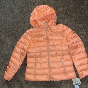 MICHAEL KORS DESERT FLOWER Light Puffer 🍑 Women’s Large